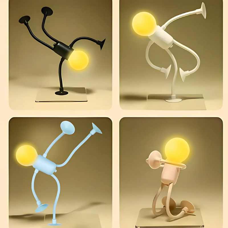 Ledsen™ FigureLamp 1+1 GRATIS: Mykt Lys Fleksibel Figur Nattlampe