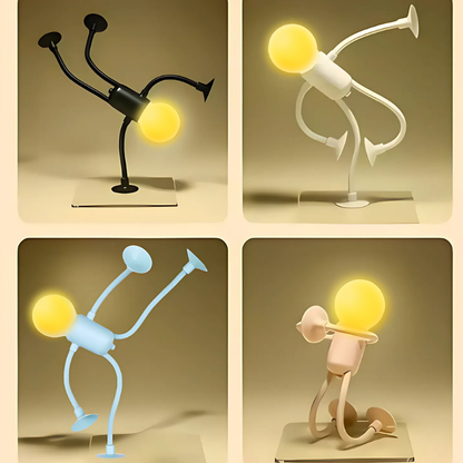 Ledsen™ FigureLamp 1+1 GRATIS: Mykt Lys Fleksibel Figur Nattlampe