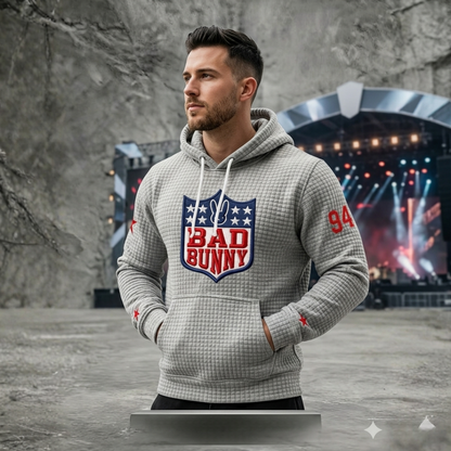 Icone™ CasualHoodie: Snøre Tilfældig Patriotisk Hættetrøje Med Forlomme