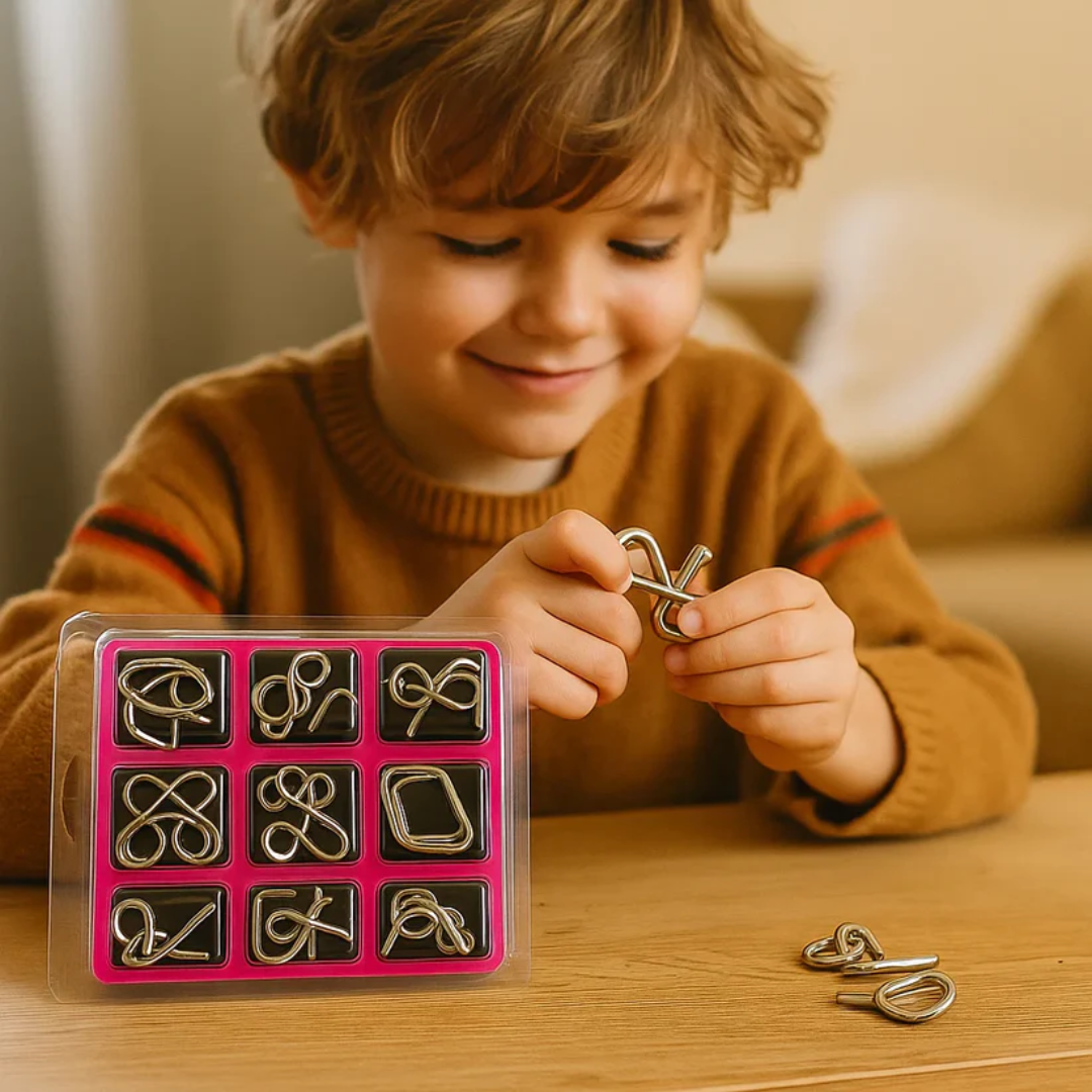 Kletshuts™ MetalPuzzles: Barn Hjernegåter Metall Puslespill Sett