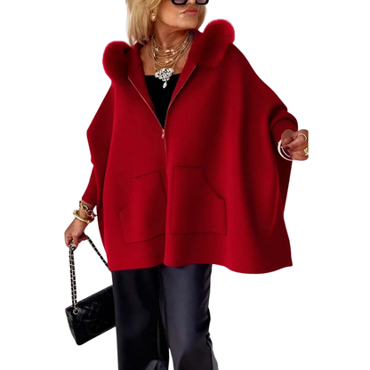 Icone™ LooseJacket: Elegant Hyggelig Hætte Varm Løs Jakke