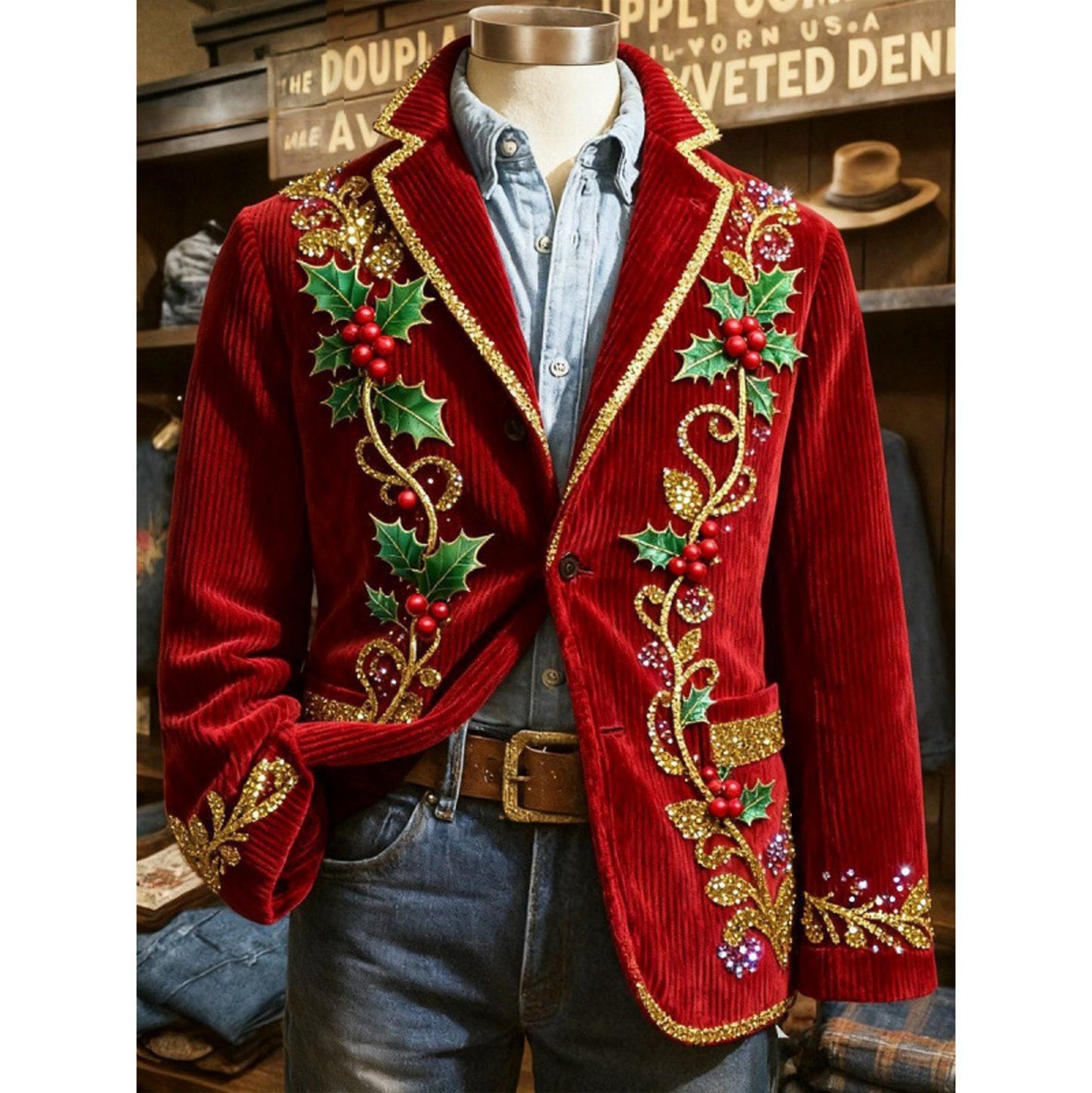Icone™ VintageJacket: Stilfull Herre Casual Klassisk Vintage Jakke