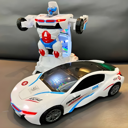 Kletshuts™ TransformerCar: Høyytende Bil-til-robot 2-i-1 Transformer Billeketøy