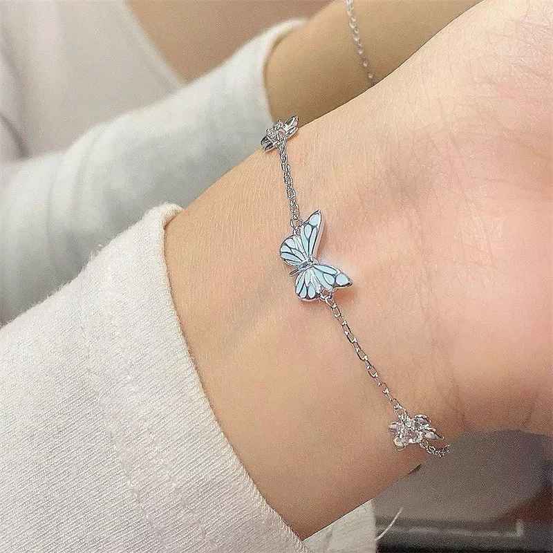 Jewelance™ GlowingButterfly 1+1 GRATIS: Mote Glødende Sommerfugl Halskjede Og Armbånd Sett