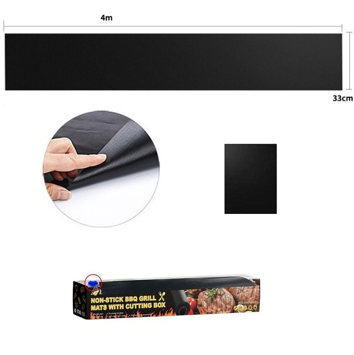Globetrek° GrillMat – Klebefrie BBQ Grillmatter Med Lettklippet Eske