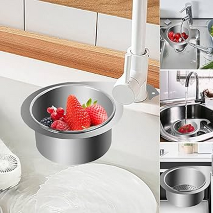 Globetrek° SinkStrainer 1+1 GRATIS: Rustfritt Filter Svanestil Vask Sil
