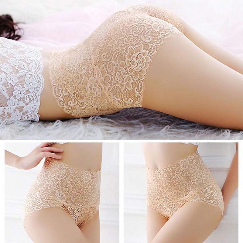 Icone™ LacePanties 1+1 GRATIS: Pustende Høy Midje Sømløse Blondetrusser