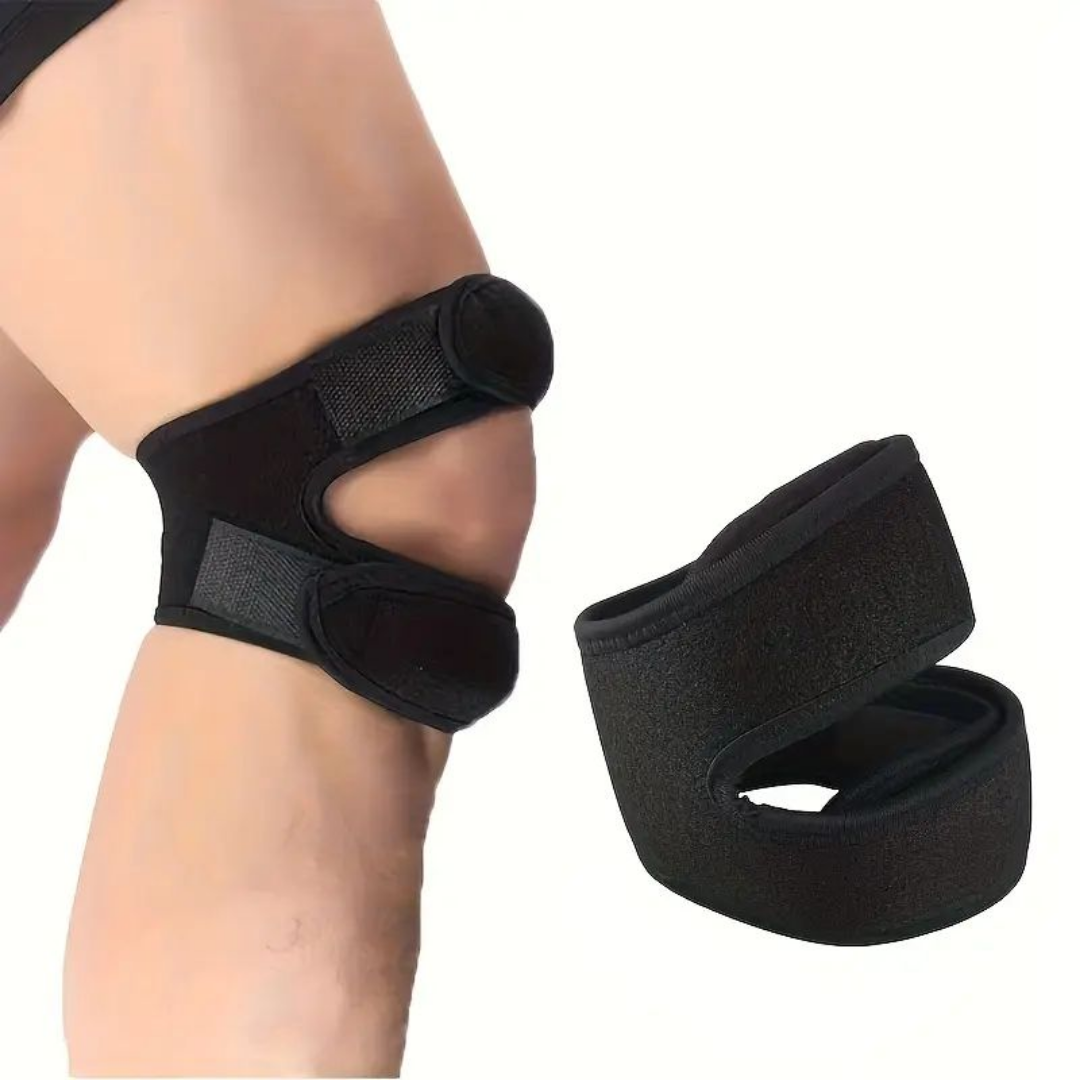 Icone™ KneeBrace 1+1 GRATIS: Justerbar Knestropp med Borrelås for Støtte og Beskyttelse