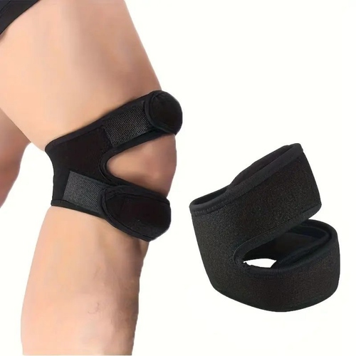 Icone™ KneeBrace 1+1 GRATIS: Justerbar Knestropp med Borrelås for Støtte og Beskyttelse