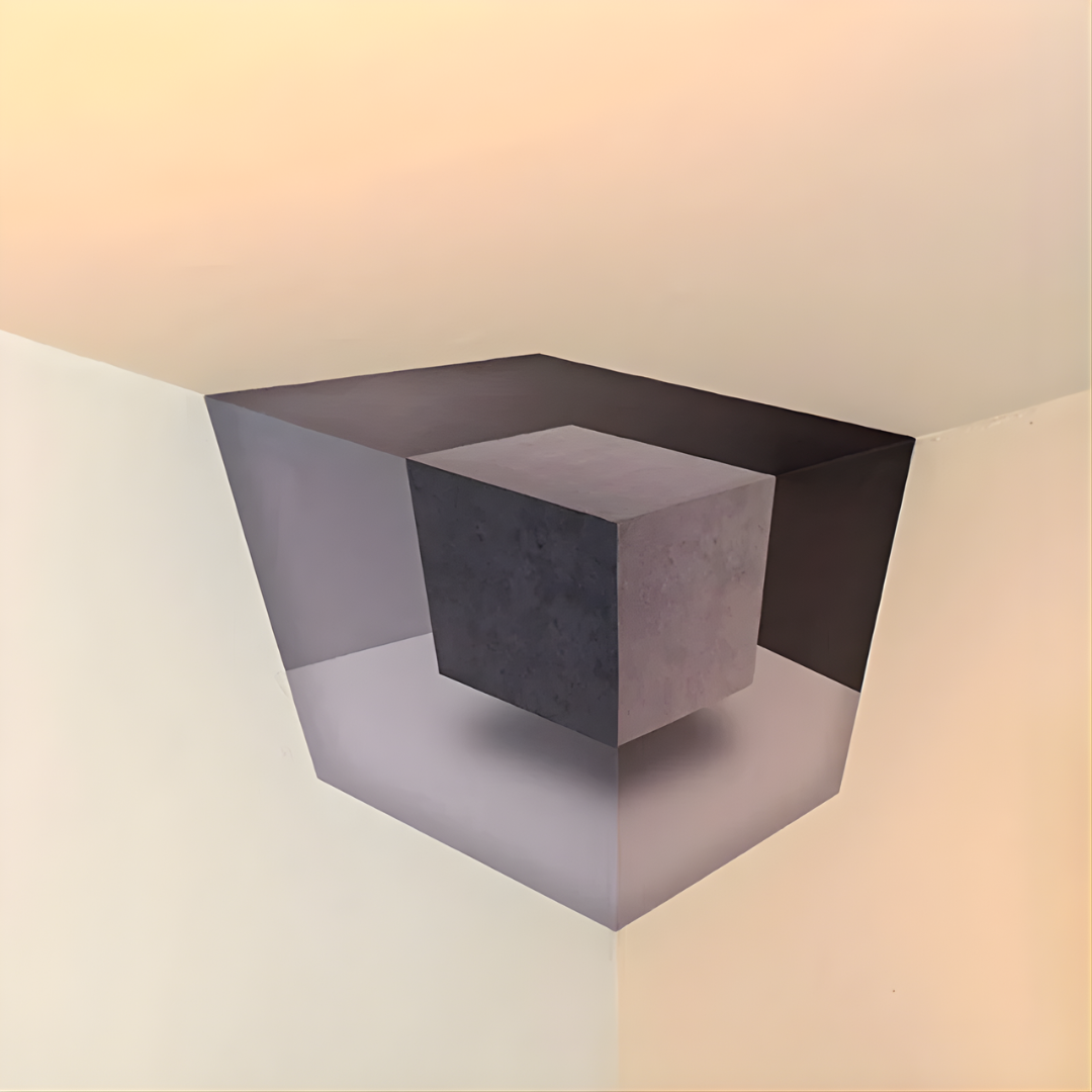 CubeStickers 1+1 GRATIS: Kreativ 3D Illusions Vægkunst Terning Klistermærke