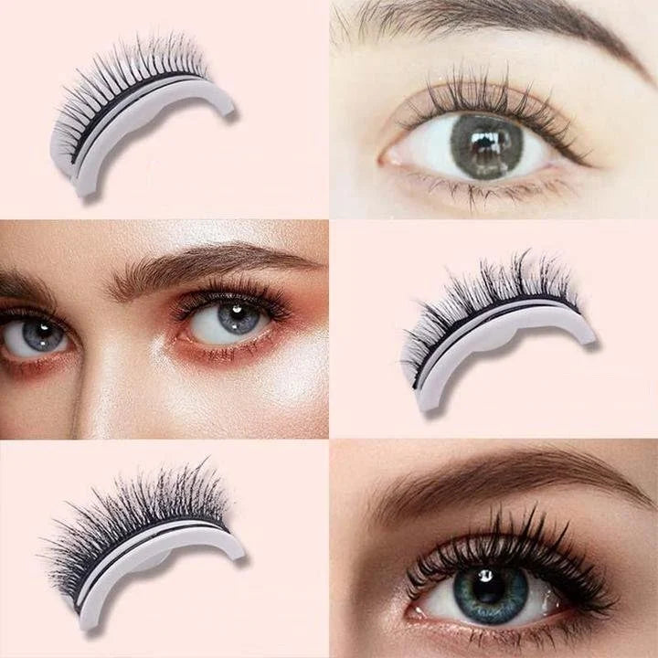 Rose® FalseLashes 1+1 GRATIS: Gjenbrukbare Selvklebende Øyevipper