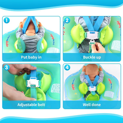 Kletshuts™ BabyFloat: Babybassengflyter med innebygd solskjerm