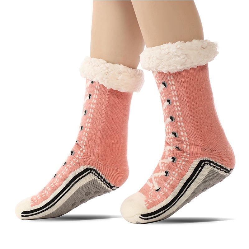 Happy™ HomeSocks: Fluffy Tykke Vinter Hjemmesokker