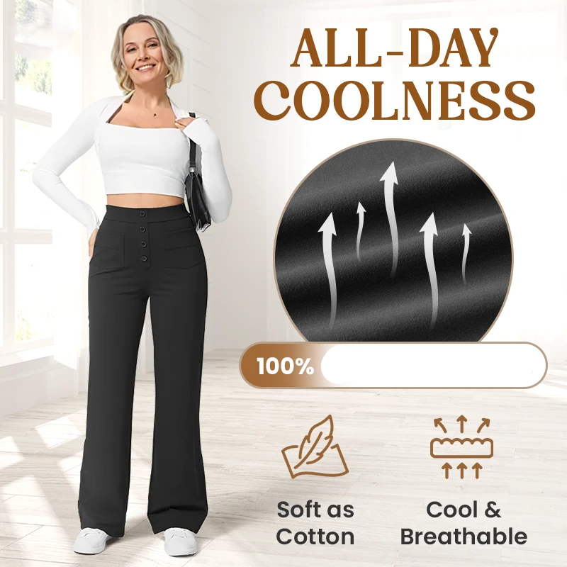 Icone™ FlexTrousers: Høy midje, komfort hele dagen, fleksible bukser