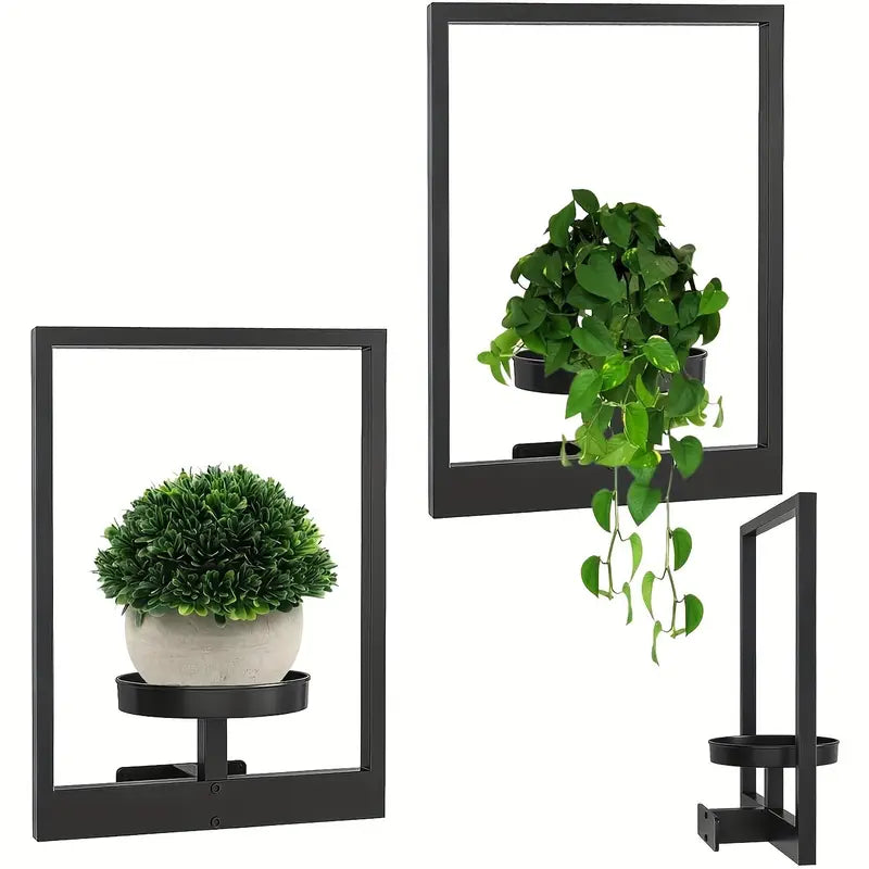 GlideHold® PlantFrame: Nem-Installation Dekorativ Moderne Plante Ramme Væg