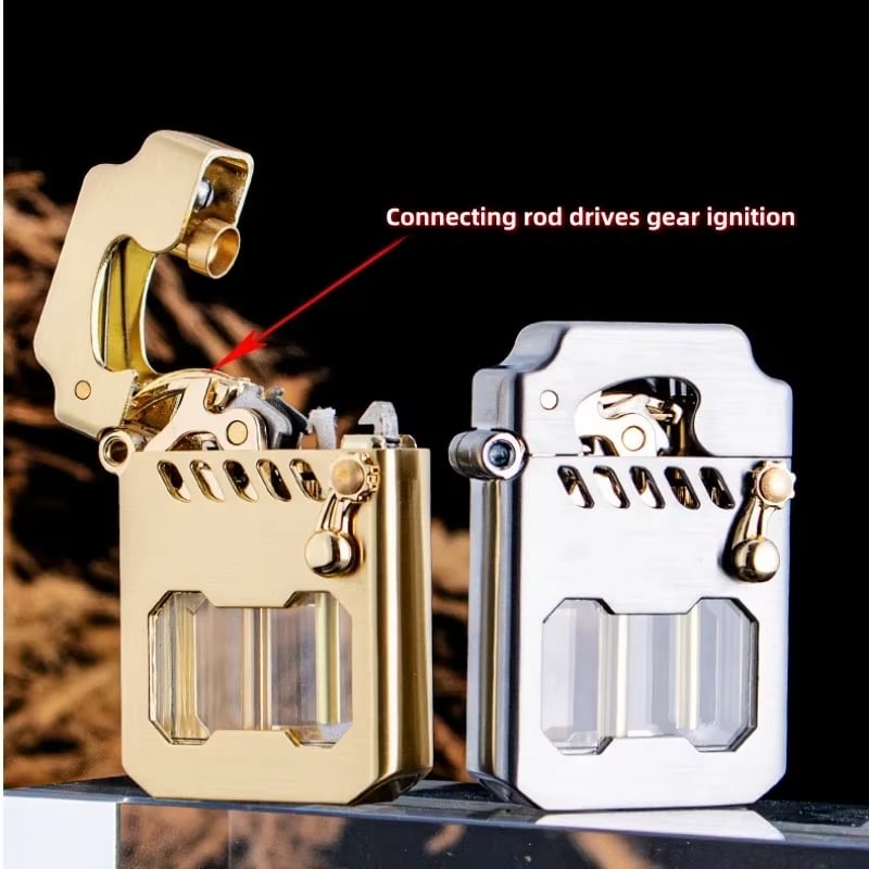 PowerLighter - Kraftig, Moderne Design, Vindtett Metall Lighter