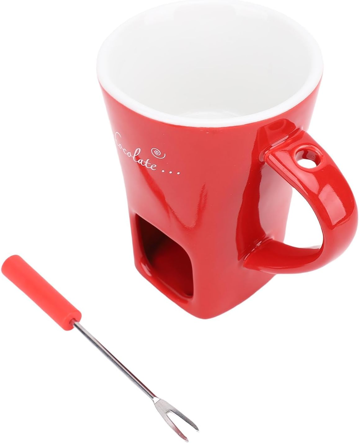 Globetrek° FondueMug – Keramisk Elegant Sjokoladefonduekrus Med Rører