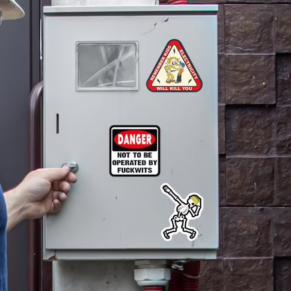 FunnyStickers: Morsom Blåsnipp Vanntett Klistremerkepakke