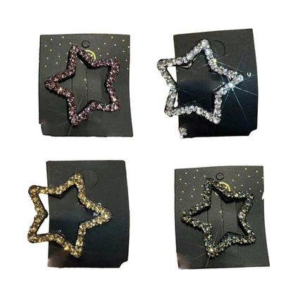 Rose® BlingClips - Rhinsten Bling Snap Hårspenner Barrettes