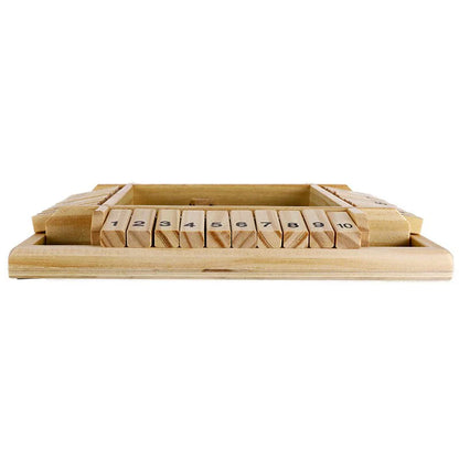 Kletshuts™ Woodys - Morsomt Interaktivt Familie Shut The Box Brettspill