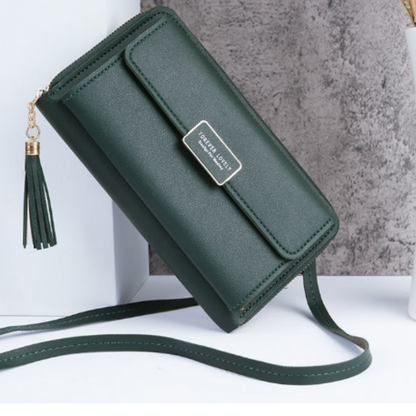 Icone™ WalletBag: Konvertibel Stor Lommebok Slyngeveske