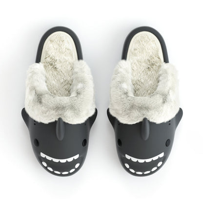 Happy™ PlushSlippers - Sklisikker Vinter Hai-slides