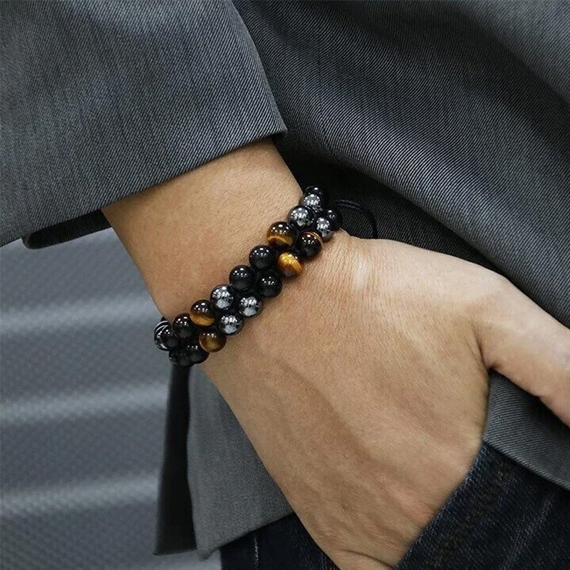 Jewelance™ ProtectionBracelet 1+1 GRATIS: Dobbeltlag Tigerøye Beskyttelsesarmbånd
