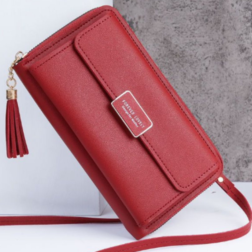 Icone™ WalletBag: Konvertibel Stor Lommebok Slyngeveske