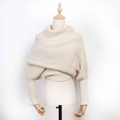 Icone™ ScarfSweater: Stilfull 2-i-1 Konvertibel Varm Skjerfgenser