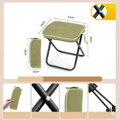 UltiFurni® PortableStool: Let-Foldet Ultra-Let Kompakt Bærbar Skammel