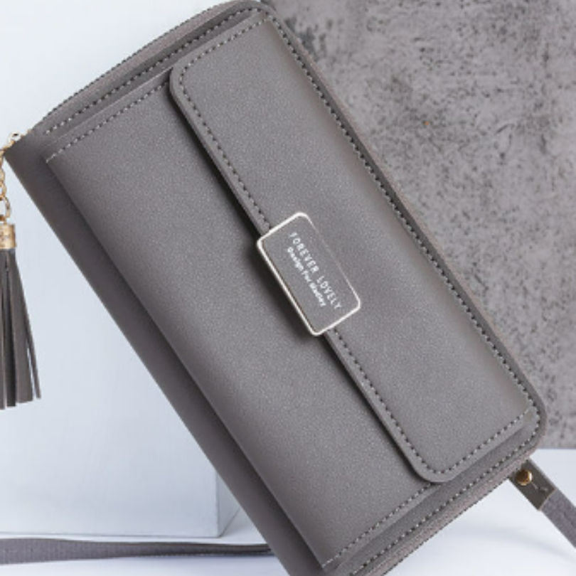 Icone™ WalletBag: Konvertibel Stor Lommebok Slyngeveske