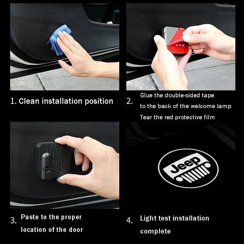Ledsen™ WelcomeLight 1+1 GRATIS: Smart Laser Velkomstlys Bildørtilbehør