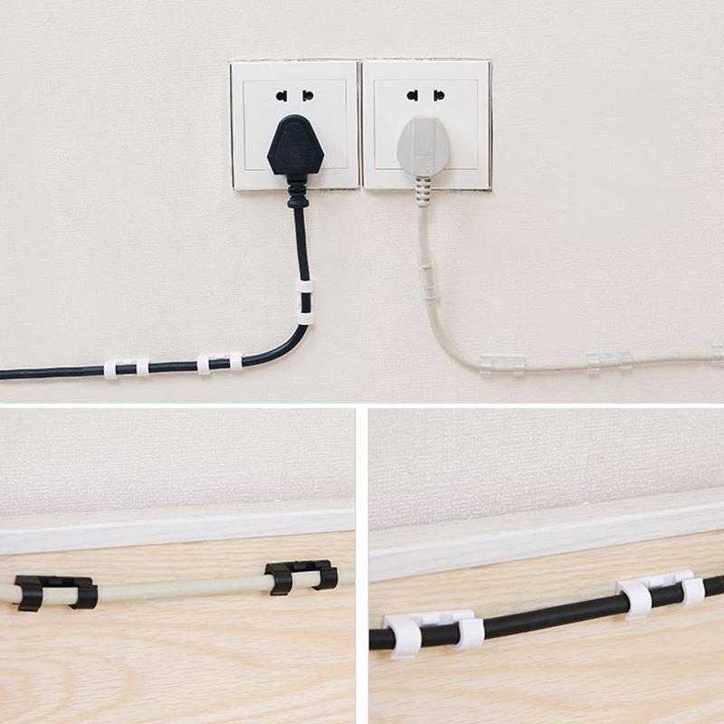 GlideHold® WireClamps 1+1 GRATIS: Selvklæbende Nem Kabelorganisering Trådklemmer