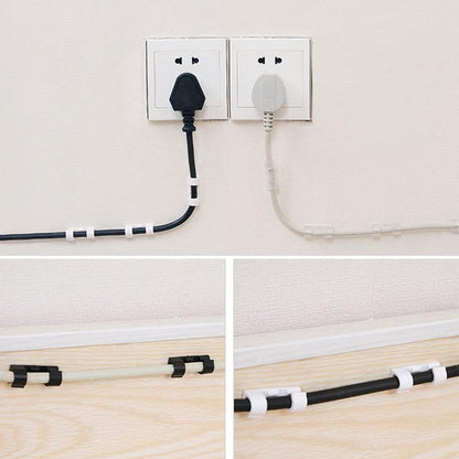 GlideHold® WireClamps 1+1 GRATIS: Selvklæbende Nem Kabelorganisering Trådklemmer