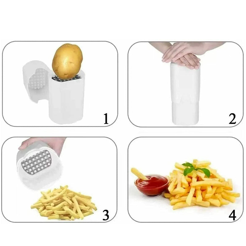 Globetrek° VeggieChopper: Rustfritt Stål Frukt- Og Grønnsaks Multihakker