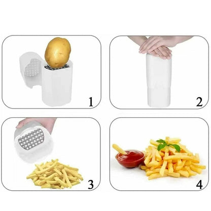 Globetrek° VeggieChopper: Rustfritt Stål Frukt- Og Grønnsaks Multihakker