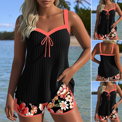 Icone™ SummerTankini: Moderne Behagelig To-Delt Sommer Tankini Badetøj Sæt