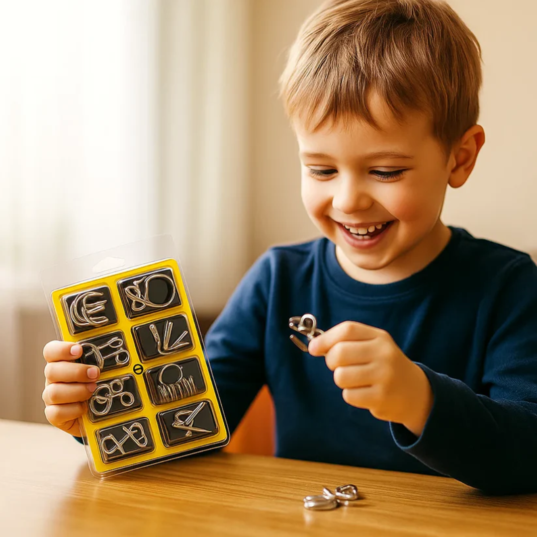 Kletshuts™ MetalPuzzles: Barn Hjernegåter Metall Puslespill Sett