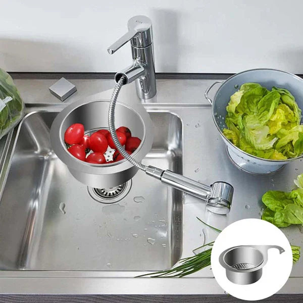 Globetrek° SinkStrainer 1+1 GRATIS: Rustfritt Filter Svanestil Vask Sil