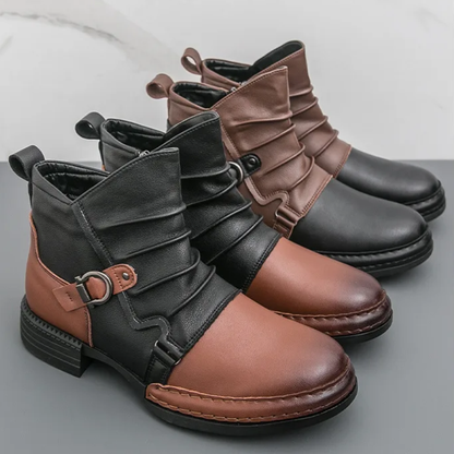 Happy™ CowboyBoots: Mænds Klassiske Britisk-Inspirerede Høj-Top Cowboy Støvler