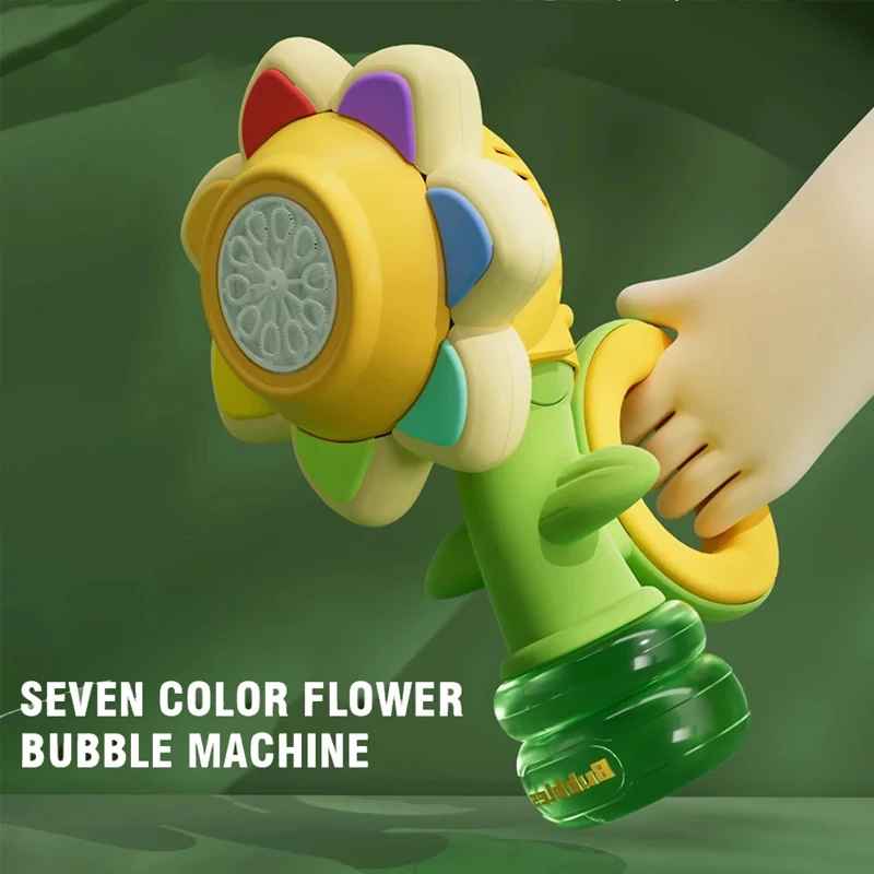 Kletshuts™ SunflowerBubble - Automatisk Solsikke Boble Blæser Maskine Legetøj