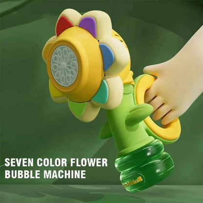 Kletshuts™ SunflowerBubble - Automatisk Solsikke Boble Blæser Maskine Legetøj