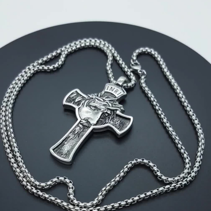Jewelance™ CrossNecklace: INRI Kristent Kors Halskjede