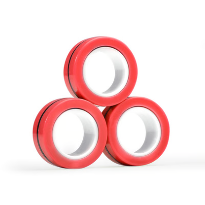 Kletshuts™ FidgetRing 1+1 GRATIS: Stressaflastende Fidget Magnetisk Spinner Ring Leg