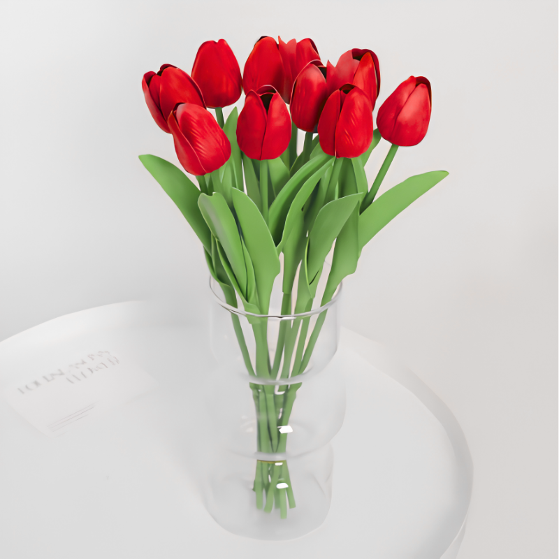ArtificialTulips: Realistisk Skjønnhet Kunstig Blomsterdekorasjon Tulipansett
