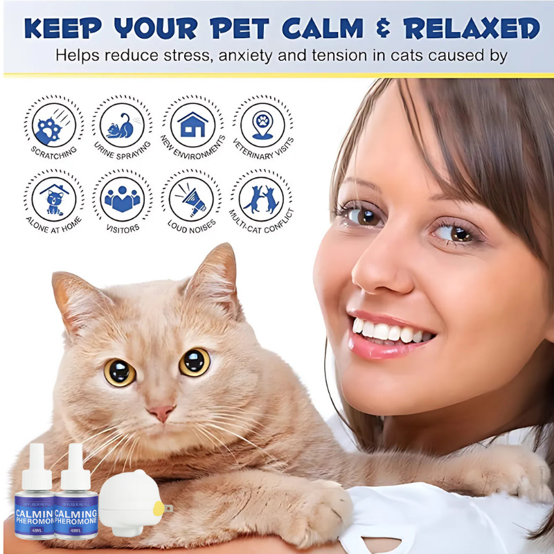 DogCatFri™ PetDiffuser: Kjæledyrberoligende Feromondiffusor Sett