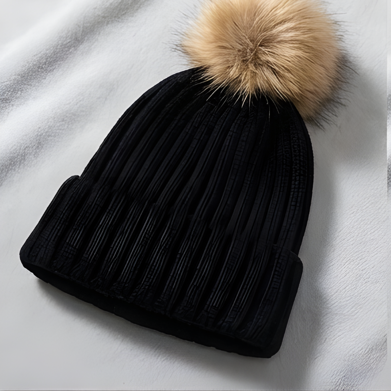 Icone™ CozyKnit 1+1 GRATIS: Ultra-Blød Strækbar Hyggeligt Strik Pom-Pom Hue