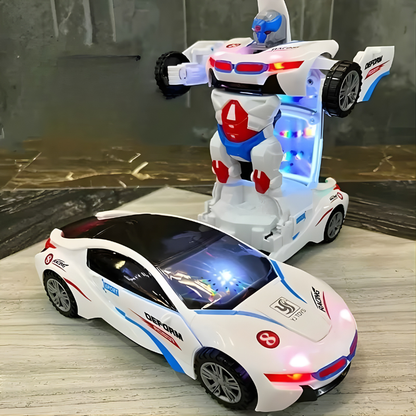 Kletshuts™ TransformerCar: Høyytende Bil-til-robot 2-i-1 Transformer Billeketøy