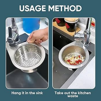 Globetrek° SinkStrainer 1+1 GRATIS: Rustfritt Filter Svanestil Vask Sil