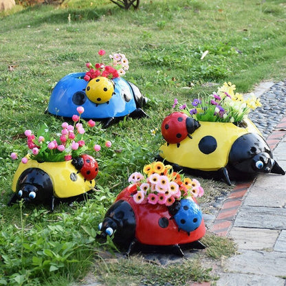 LadybugPot 1+1 GRATIS: Fargerik Marihøne Blomsterpotte